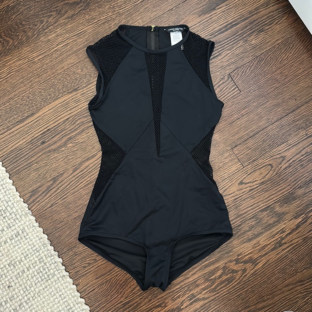 Carmen Marc Black One Piece Swimsuit